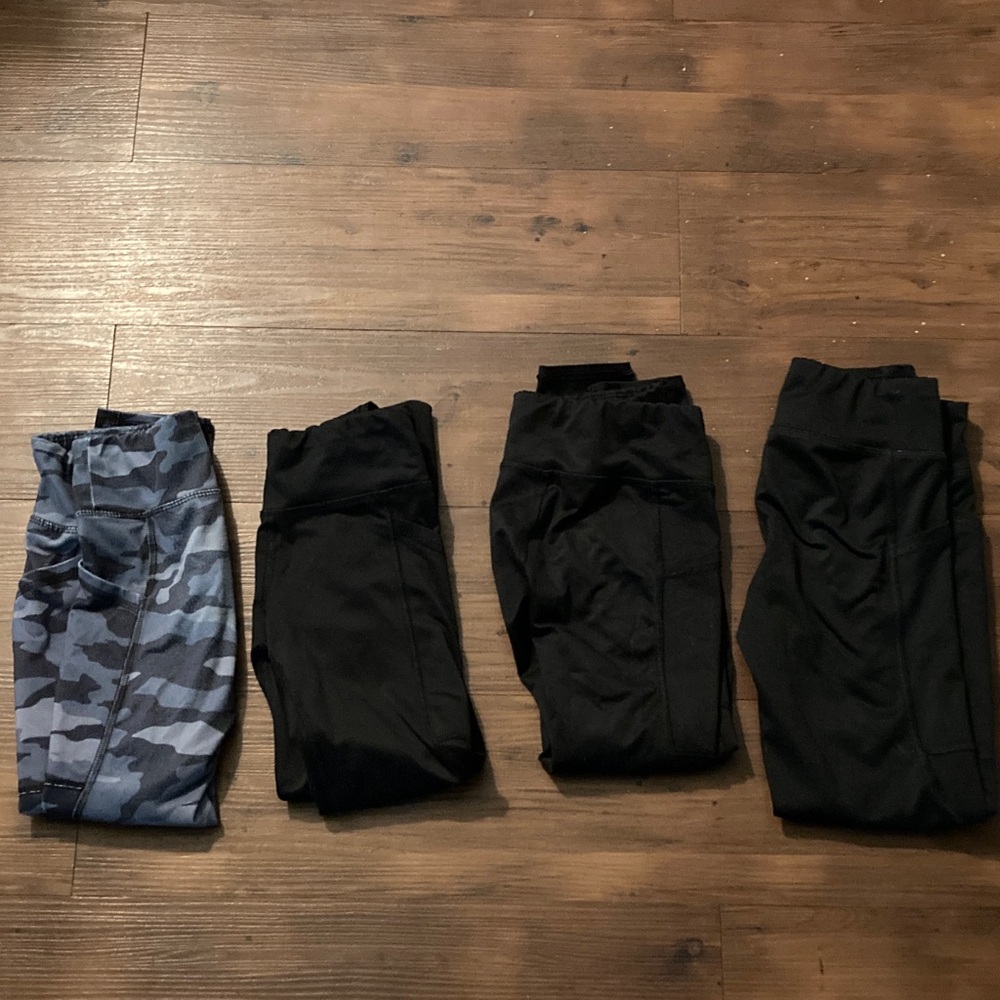 Kids Camouflage and Black Leggings Set
